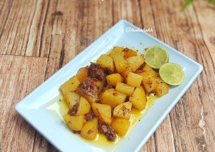 Cara membuat Batata Harra 🇱🇧 (Lebanese Spicy Potato) yang lezat Untuk Jualan