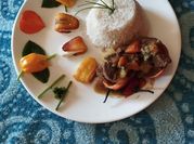 Una foto de carne de concha