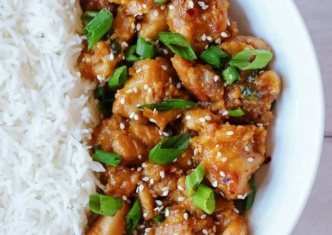 Sticky Orange & Ginger Chicken