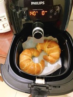 Hình của món Bánh mì ngọt mềm bằng nồi chiên không dầu.
