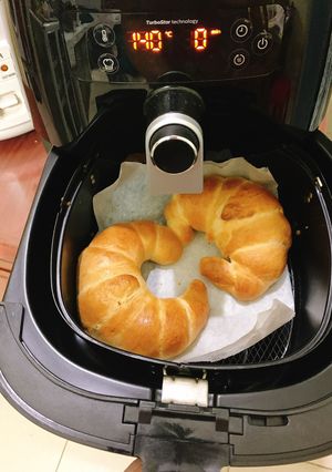 Hình của món Bánh mì ngọt mềm bằng nồi chiên không dầu.