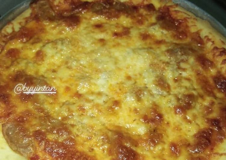 Cara Gampang Membuat Pizza saus simple, Lezat Sekali