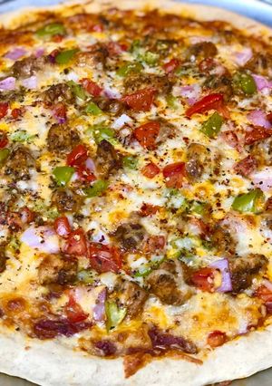 A picture of Fajita Pizza.
