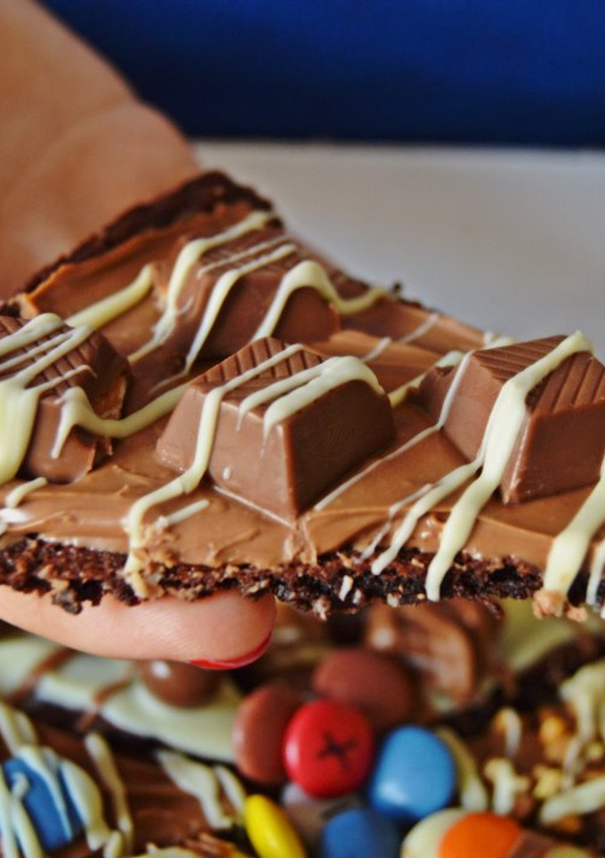 Una foto de Pizza Brownie (Pizza 3 chocolates)
