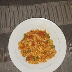 A picture of Coconut Pasta and peas.