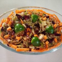 A picture of Spinach vermicelli biryani.