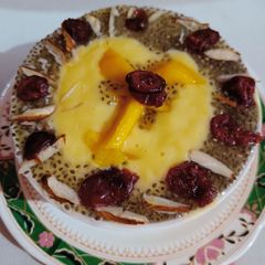 A picture of Totapuri Mango pudding.