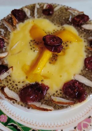 A picture of Totapuri Mango pudding.