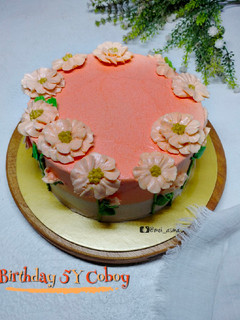 Foto resep Birthday Cake Simple (Buttercream ala Ci Kristina)