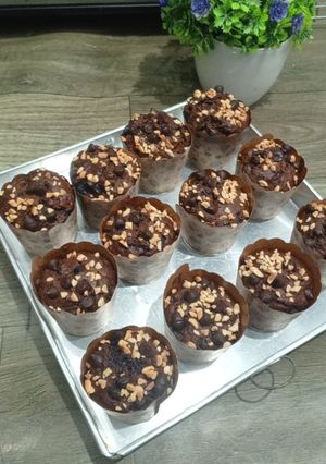 Foto resep Banana cokelat Muffin