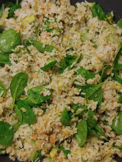 A picture of Smoked Salmon & Veggie Rice.