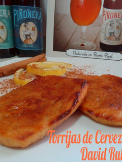 Una foto de Torrija de cerveza al horno