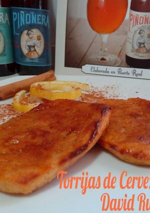 Una foto de Torrija de cerveza al horno