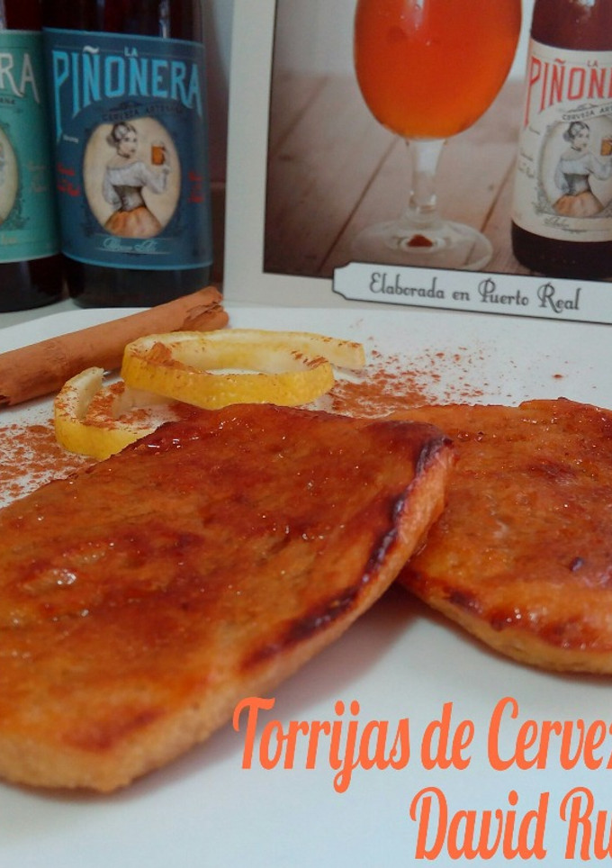 Una foto de Torrija de cerveza al horno