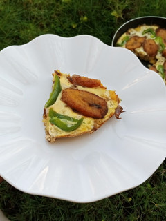 Irish and plantain fritatta ainihin hoton girkin
