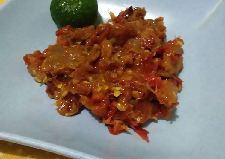 Cara Gampang Membuat Sambal terasi uleg, Bisa Manjain Lidah