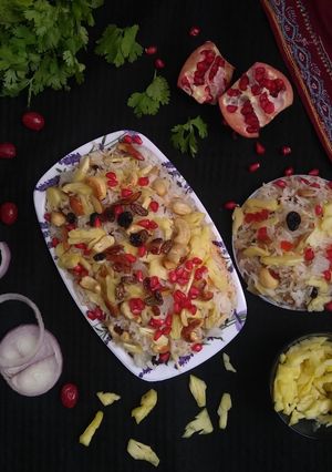 A picture of Veg Kashmiri Pulao.