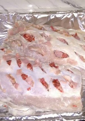 Una foto de Lomo cerdo relleno
