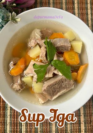 Foto resep Sup Iga Kuah Bening (dengan Slow Cooker)