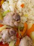 Chupeticas de pollo con especias y papas al estilo tailandés