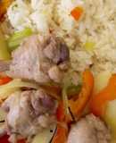 Chupeticas de pollo con especias y papas al estilo tailandés