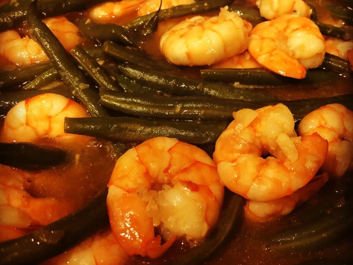 Simple Way Make Recipe Stir- Fried Garlic Shrimp with String Beans that is So Delicious, Tasty}