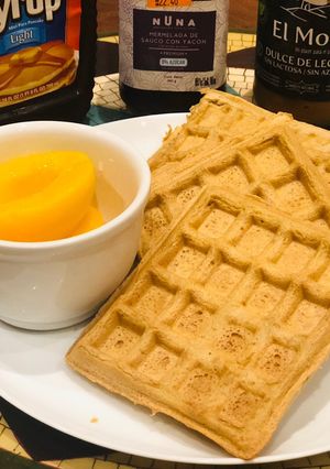A picture of Gluten-Free, Sugar-Free Waffles.