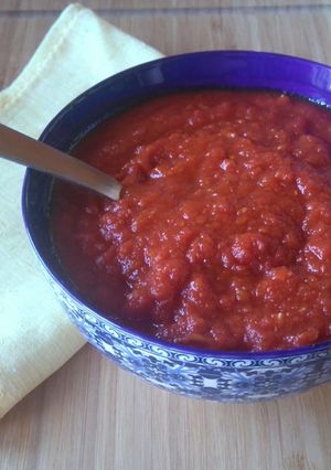Una foto de 🍅Pasta de tomate o Concentrado de tomate con Thermomix🍅