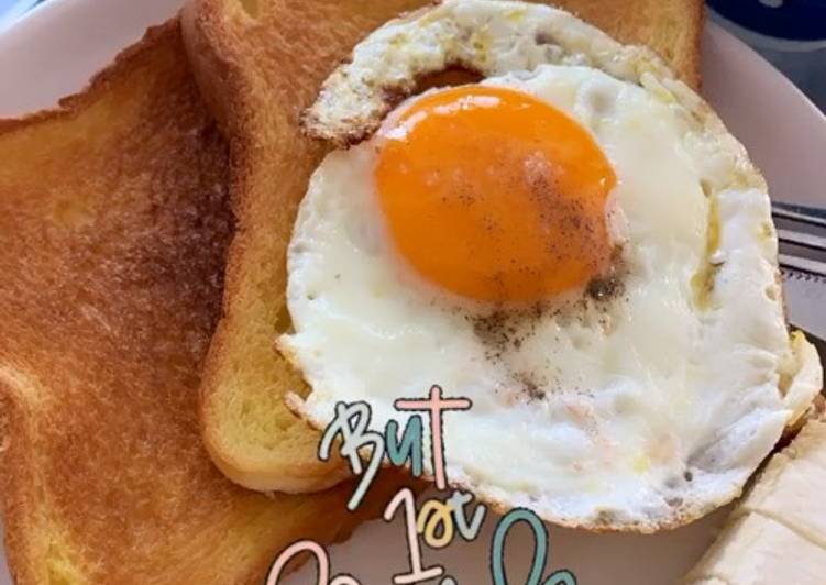 Resep Toast bread with egg and banana sliced, Enak Banget