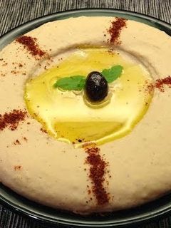 صورة لوصفة حمص بالطحينة