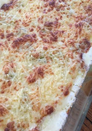Une photo de Gratin de ravioles du Dauphiné au gorgonzola