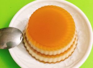 Hình của món Rau câu cafe-flan.
