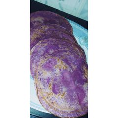 A picture of Purple pancakes #4weekschallenge #charityrecipe.
