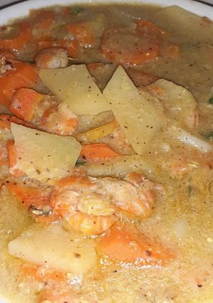 Foto resep Sup jagung udang