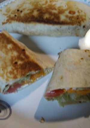 A picture of Pineapple Chicken Burritos.