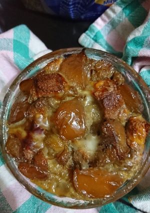 Foto resep Puding Roti Kolak (cemilan mpasi 1 tahun +