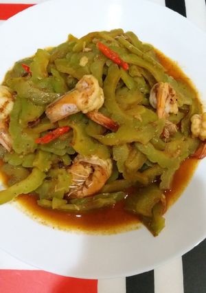 Foto resep Pare tumis udang enak