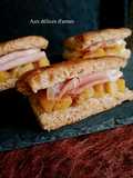 Focaccelle jambon de Bayonne, ananas aux épices