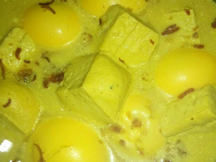 Langkah Mudah untuk Membikin Resep Terik kuning tahu dan telur yang Bisa Manjain Lidah Anti Ribet, Uenak Banget