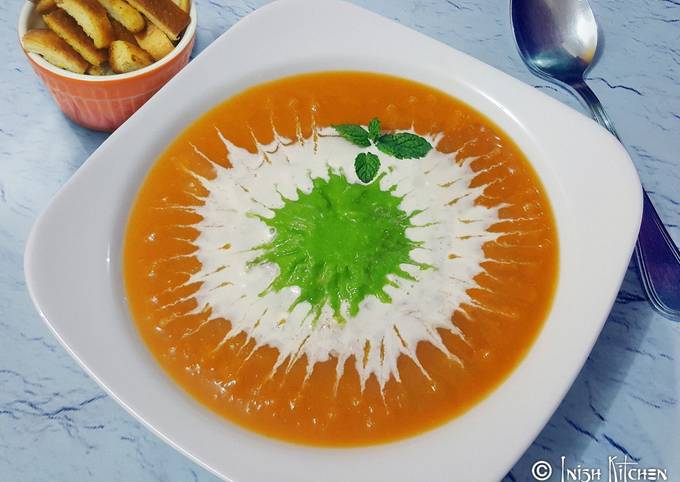 PUMPKIN and GREEN PEAS SOUP