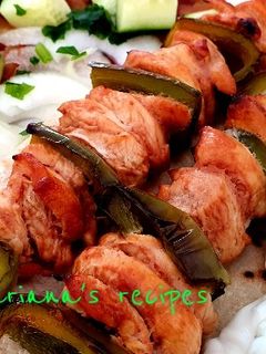 Φωτογραφία της συνταγής Σουβλάκι κοτόπουλο μαριναρισμένο σε bbq σως ΥΓΙΕΙΝΟ γρήγορο