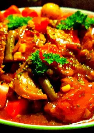 A picture of Mike's Peppered Beef Stew.