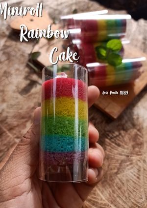 Foto resep Miniroll Rainbow Cake