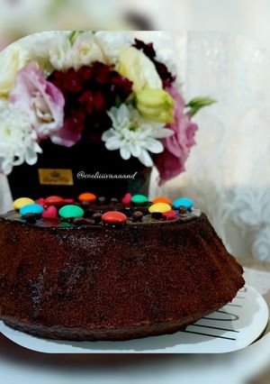 عکسی از دستور کیک شکلاتی بدون شیر