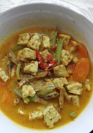 Foto resep Sayur santan teri tempe