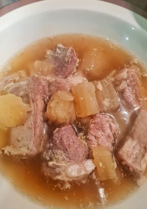 รูปของ 🤭..🥣แกงจืดหัวไชเท้าซี่โครงหมูง่ายๆ