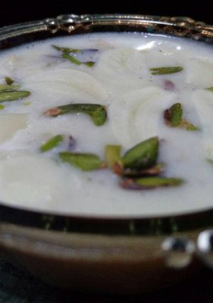 A picture of Garlic Kheer.