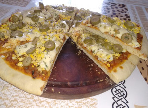 Una foto de ★Pizza casera con harina premezcla★