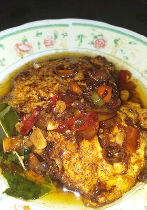 Foto resep Tumis Telor Ceplok Pedas Manis