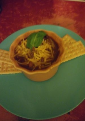 A picture of Easy Simple Slow-Cooker Chili.